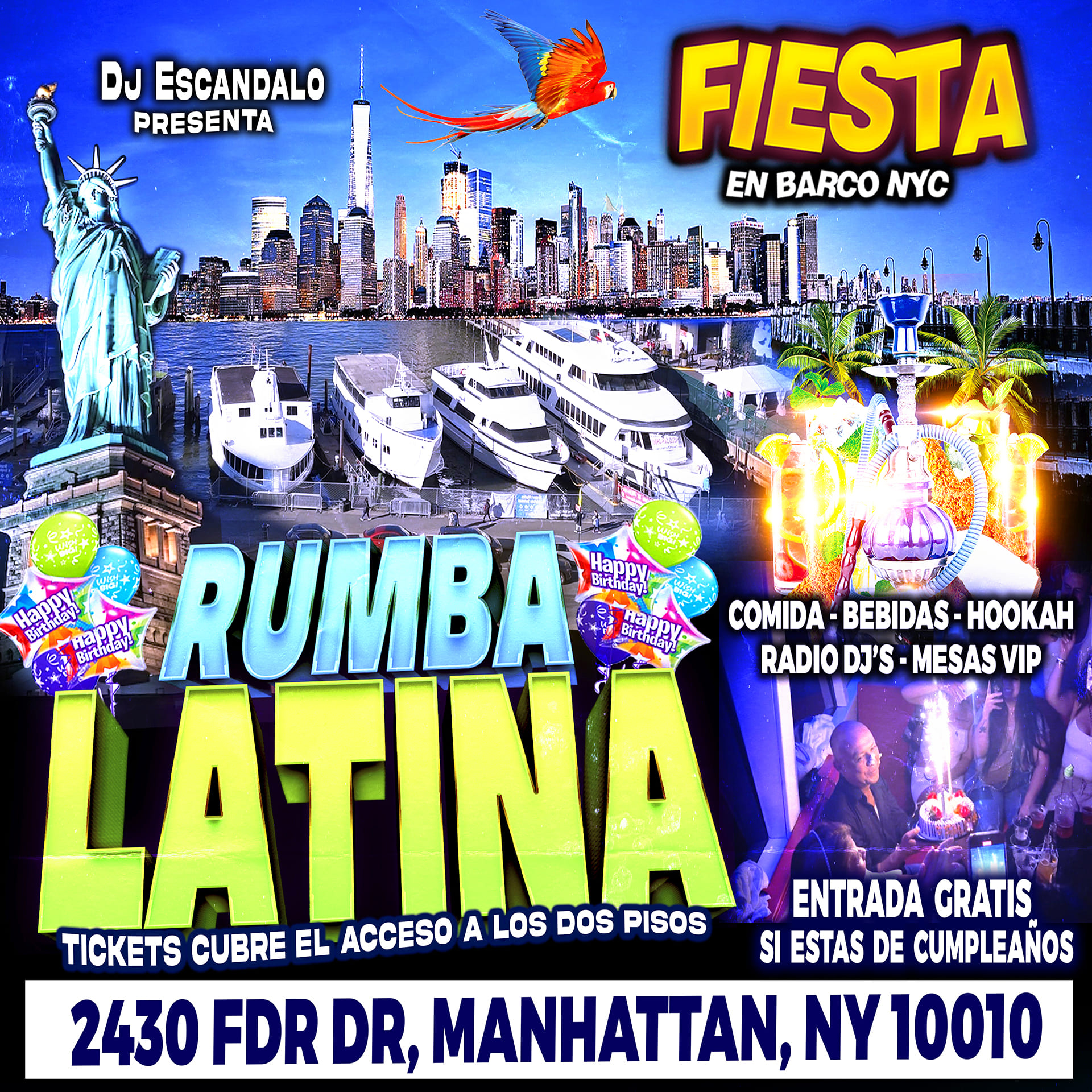 Fiesta En Barco Nyc