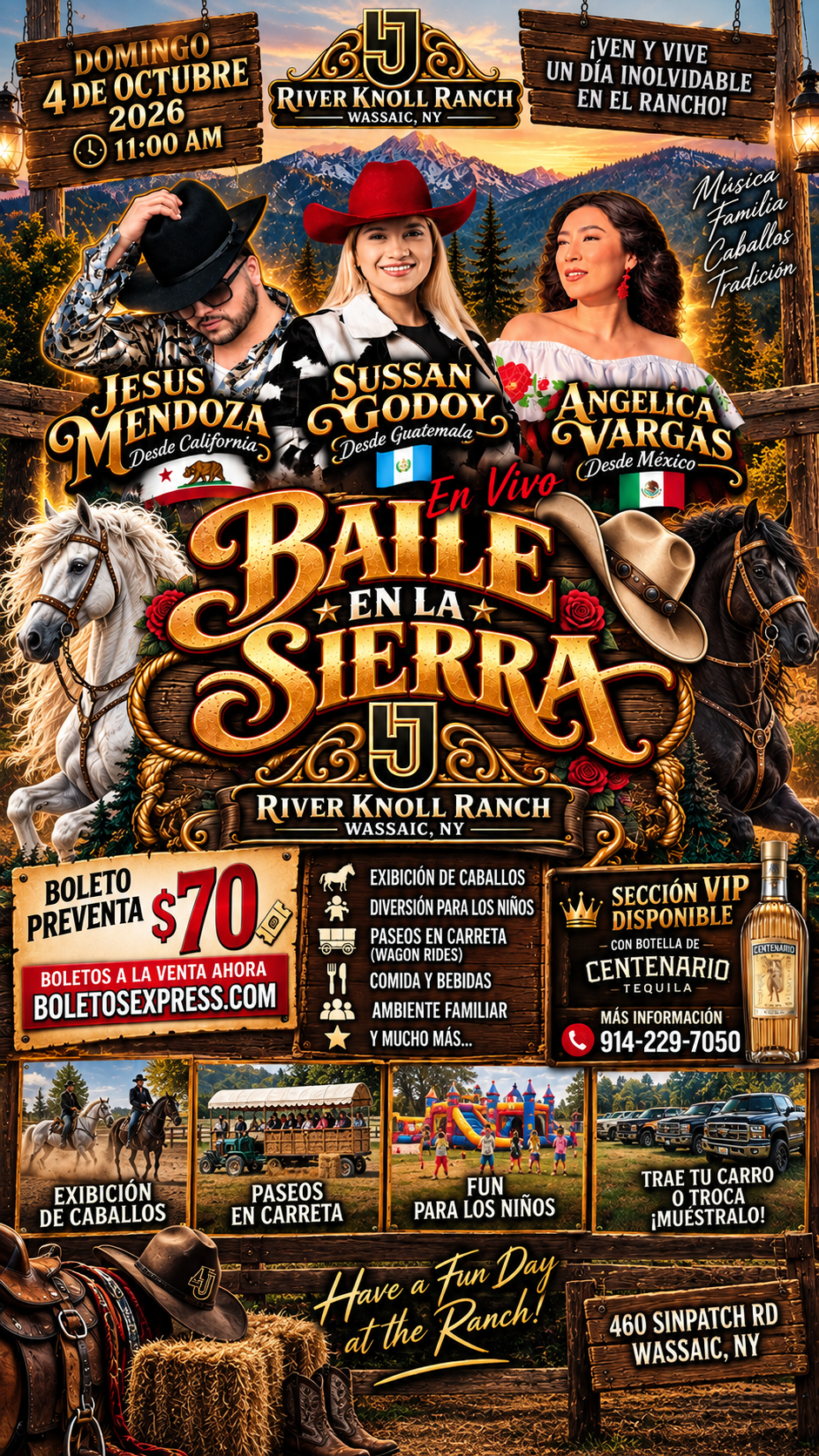 Baile en La Sierra ! Exibicion De Caballos ! Jesus Mendoza + Angelica Vargas + Sussan Godoy