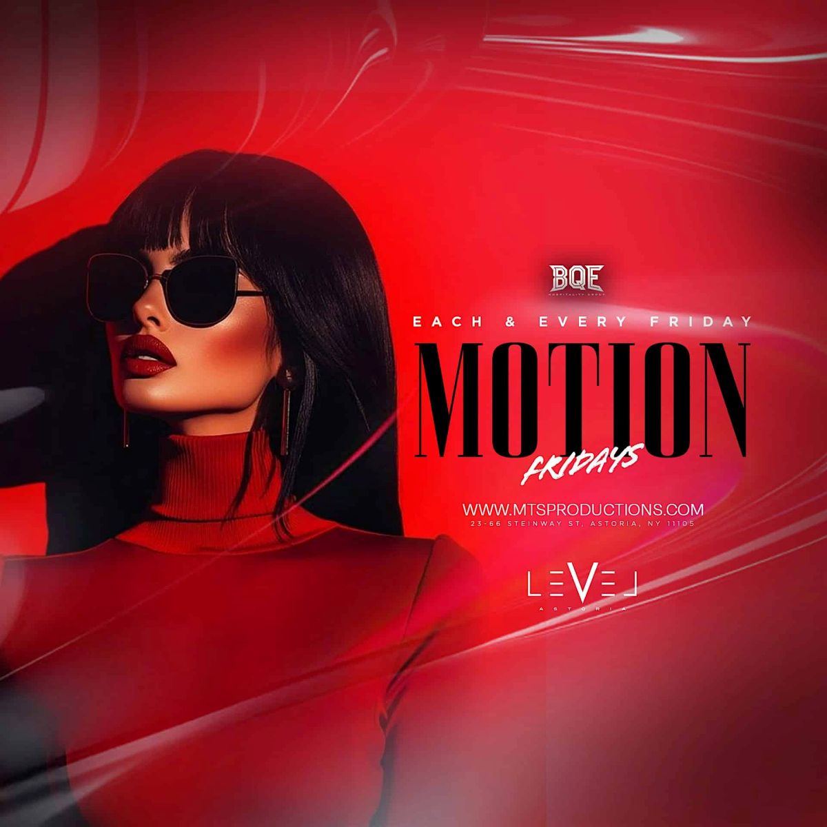 Motion Fridays Reloaded at LEVEL Astoria – Oct 2nd