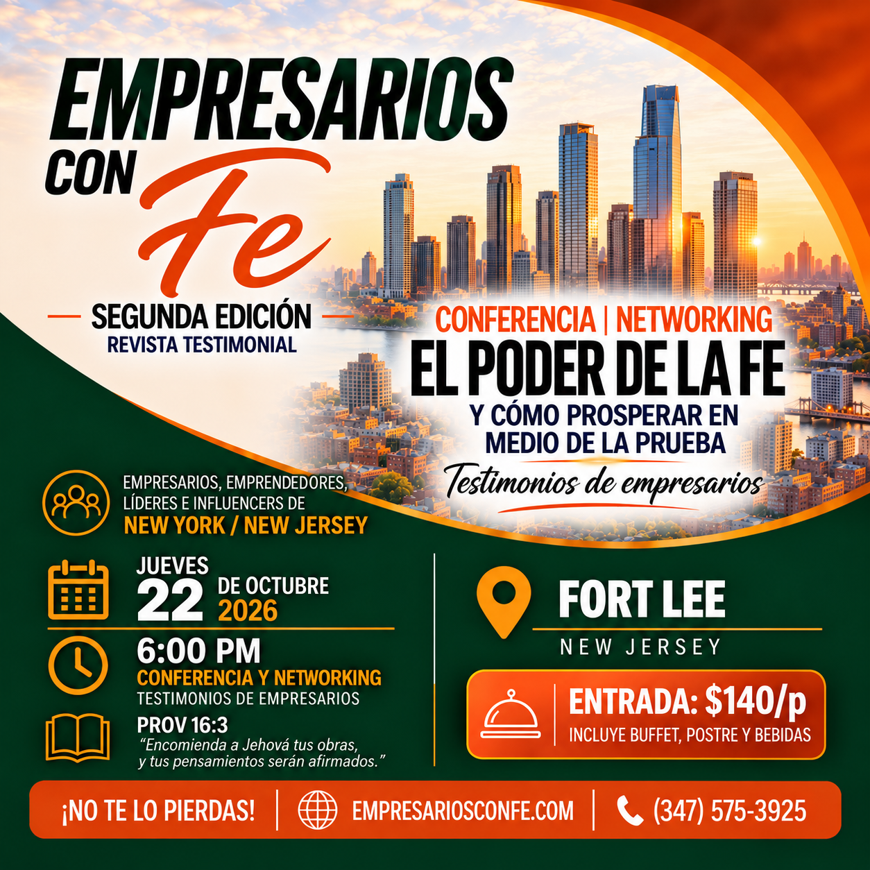 Buy tickets for EMPRESARIOS CON FE | CONFERENCIA | NETWORKING EMPRESARIOS CON FE | CONFERENCIA | NETWORKING