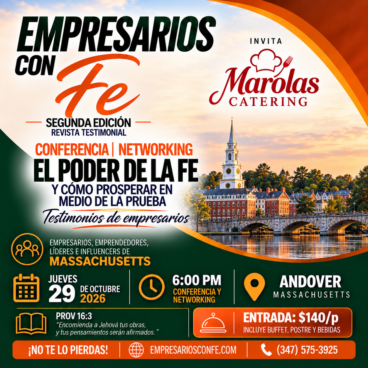 Buy tickets for LANZAMIENTO DE EMPRESARIOS CON FE | CONFERENCIA | NETWORKING LANZAMIENTO DE EMPRESARIOS CON FE | CONFERENCIA | NETWORKING